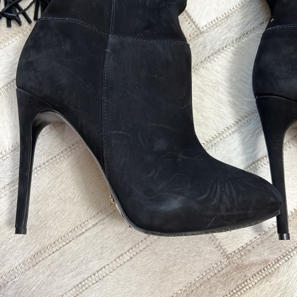 Schutz woman’s fringe /suede leather knee high boots - Picture 9 of 11